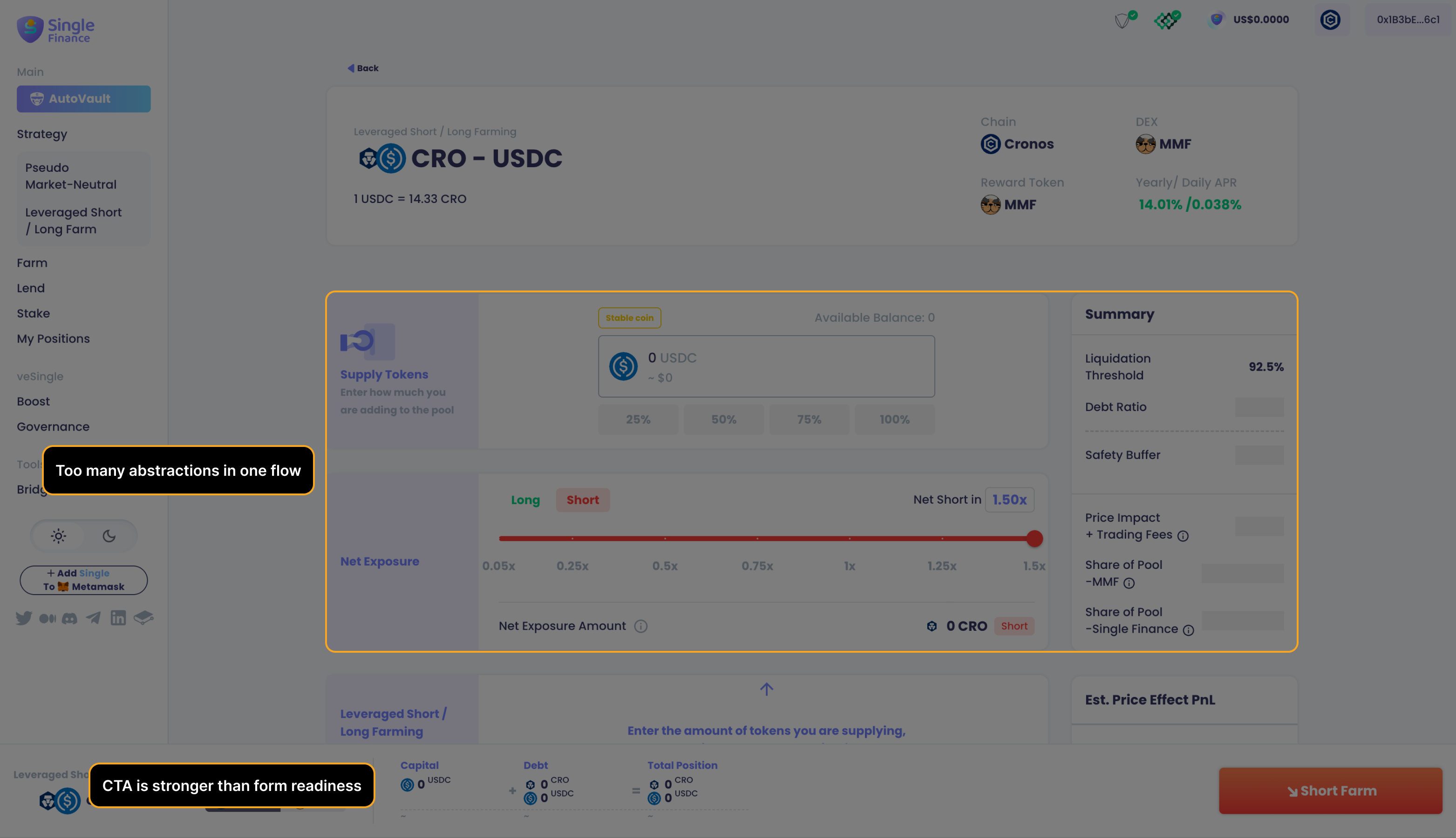 Single Finance teardown